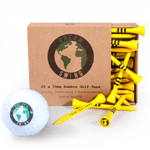 Load image into Gallery viewer, personalised golf tees yellow
