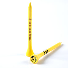 Load image into Gallery viewer, Personalised 70mm Bamboo Golf Tees | 60pcs | Choice of Colours
