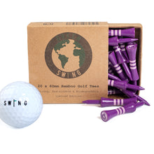 Load image into Gallery viewer, Cosmic Limited Edition 60mm Bamboo Pink Castle Golf Tees | 20pcs
