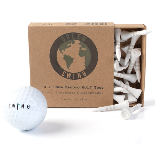 limited edition white classic bamboo golf tees