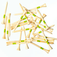 Load image into Gallery viewer, Limited Edition 70mm Bamboo Golf Tees - Green Swing

