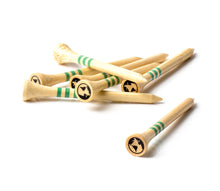 Load image into Gallery viewer, 70mm Bamboo Golf Tees - Green Swing
