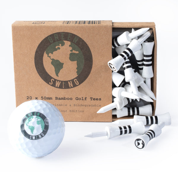 white bamboo castle golf tees