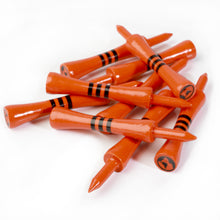 Load image into Gallery viewer, 70mm Bamboo Orange Castle Golf Tees | 20pcs | Full Colour Edition
